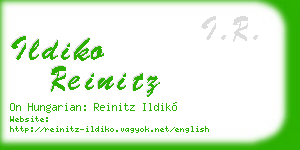 ildiko reinitz business card