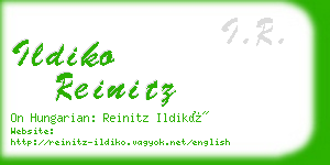 ildiko reinitz business card